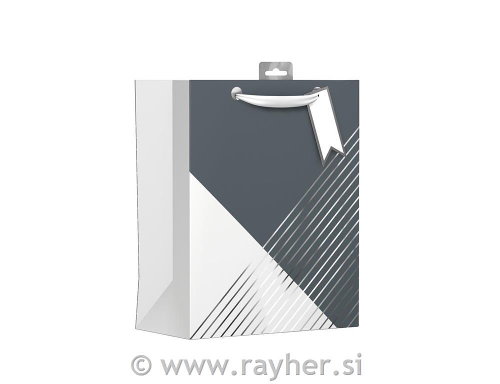 Darilna vrečka Geo Stripe, L
