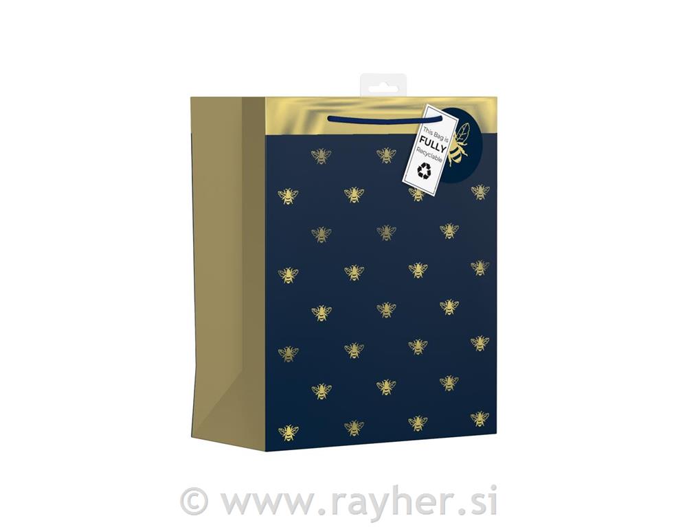 Darilna vrečka 35x27cm, Bees