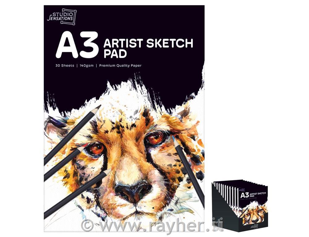 Skicirka A3, 30-listna, 140gsm