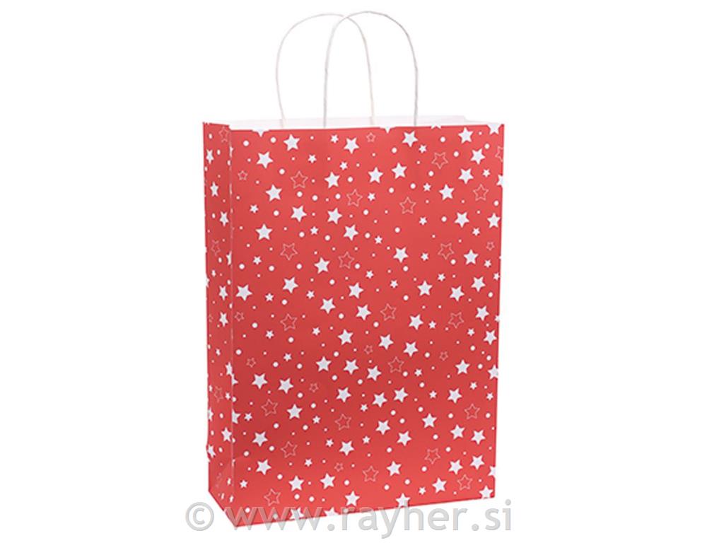 Darilna vrečka 44.5x26cm, Stars