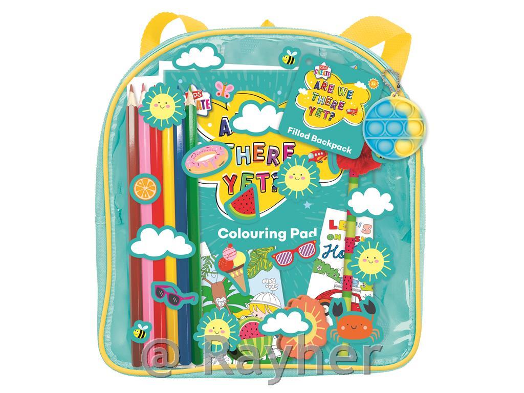 Nahrbtnik z ustvarjalnimi potrebščinami