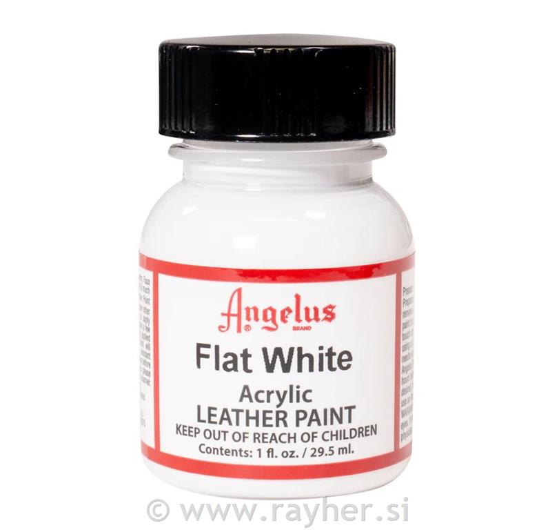 Angelus barva za usnje, Flat Bela, 29.5ml