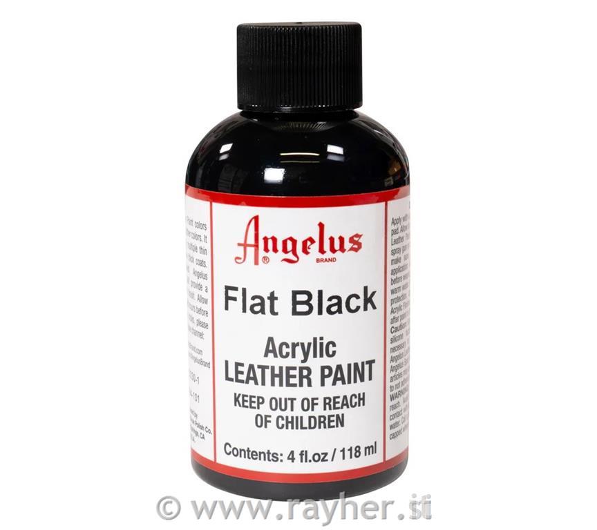 Angelus barva za usnje, Črna, 118ml