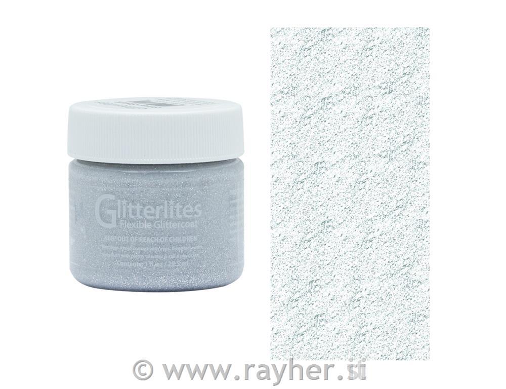 Angelus Glitterlites, Srebrne bleščice, 29.5ml