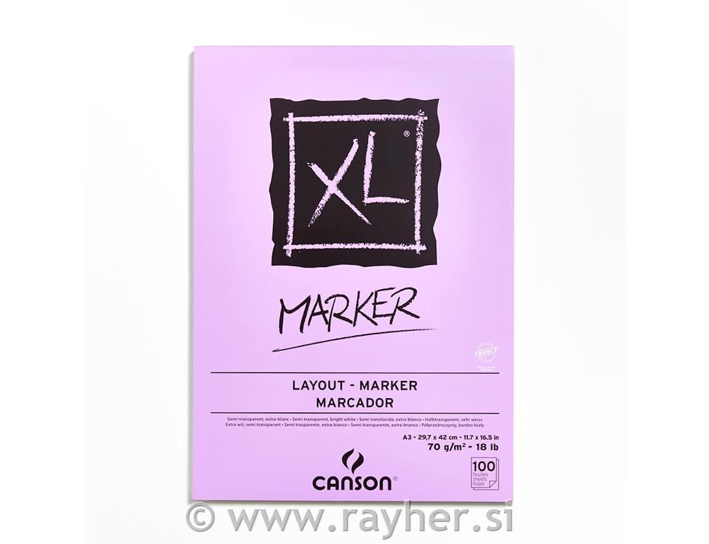 Sketch pad XL Marker A3 70 g, 100 sheets