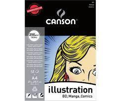 Skicirka Illustration A4 250 g, 12 listna