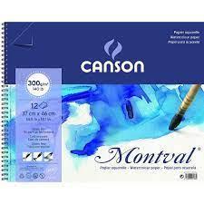 Blok akvarelni spirala Montval 37x46 cm 300 g, 12 listni; Cold Pressed