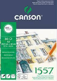 Sketch pad Canson 1557 A3 180 g, 30 shee