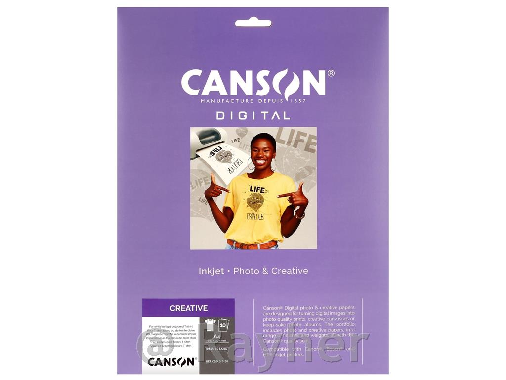 Canson Digital transfer papir za svetel tekstil A4 10 pol