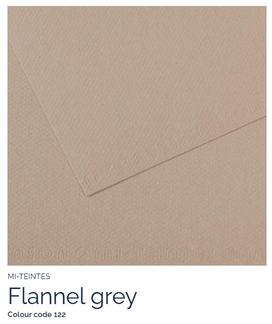 Papir Canson Mi-Teintes 50x65 cm 160 g/m; 122 Flannel Grey