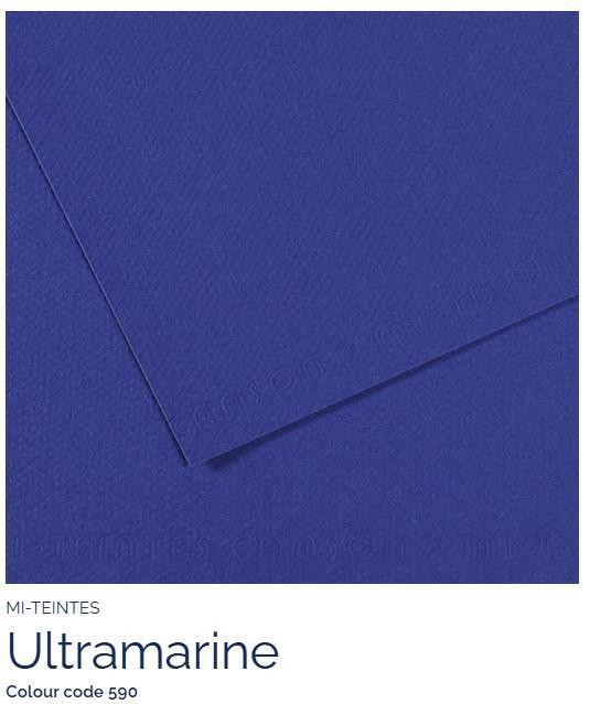 Papir Canson Mi-Teintes 50x65 cm 160 g/m; 590 Ultramarine