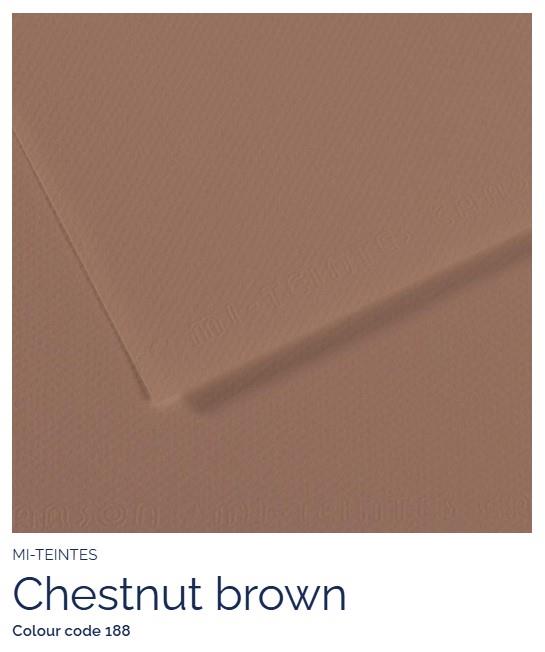 Papir Canson Mi-Teintes 50x65 cm 160 g/m; 188 Chestnut brown