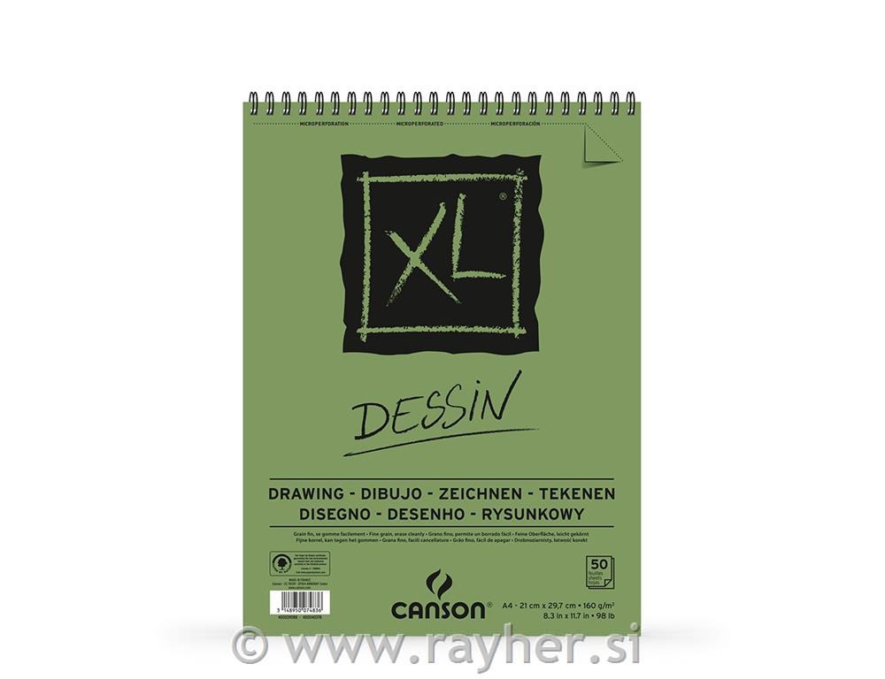 Sketch pad spiral XL Drawing A4 160 g ,