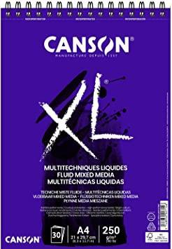 Skicirka spirala XL Fluid Mix Media A4 250 g, 30 listna