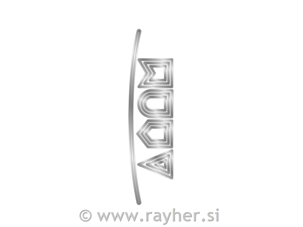 Rezalna šablona Zastavice