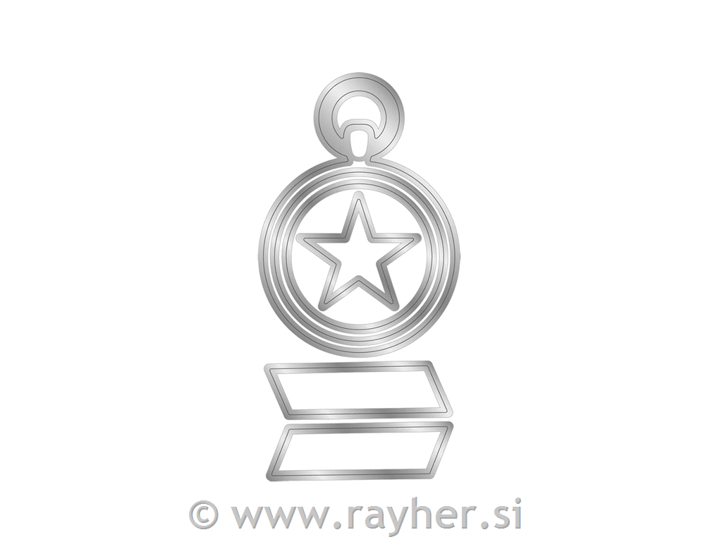 Rezalna šablona Medalja