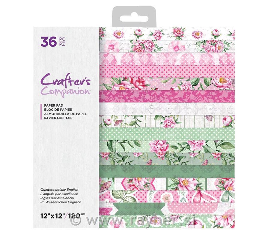 Paper pad Quintesse. English, 30x30cm