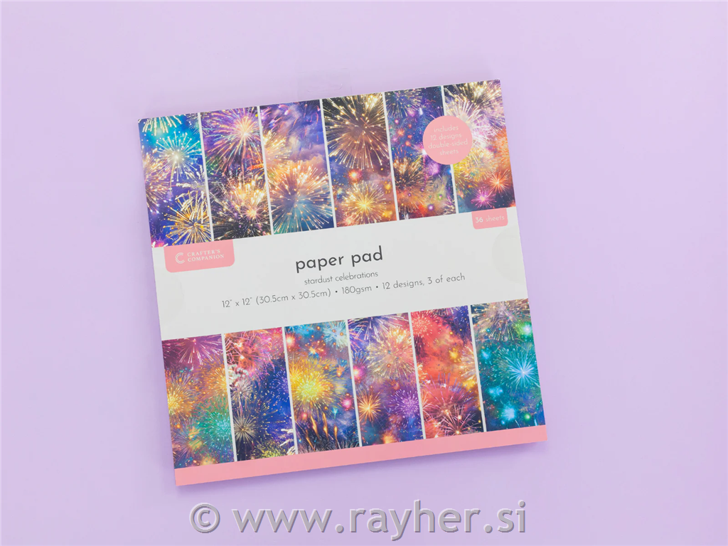 Set papirjev 30x30cm, Stardust, set 36