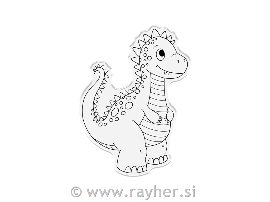 Rezalna šablona & Štampiljka Dinozaver