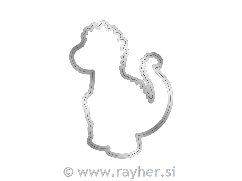 Rezalna šablona & Štampiljka Dinozaver