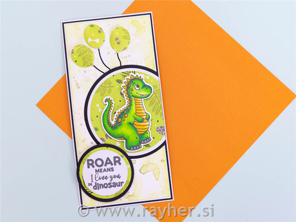 Rezalna šablona & Štampiljka Dinozaver