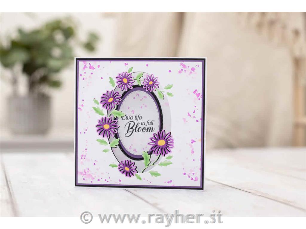 Rezalna šablona & Štampiljke Live Life in Full Bloom