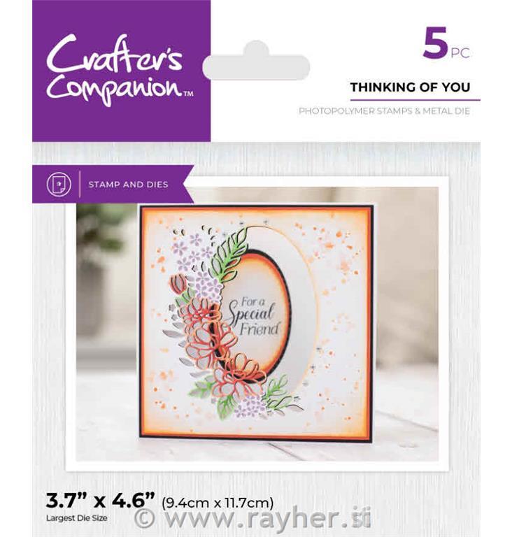 Rezalna šablona & Štampiljke Thinking of You