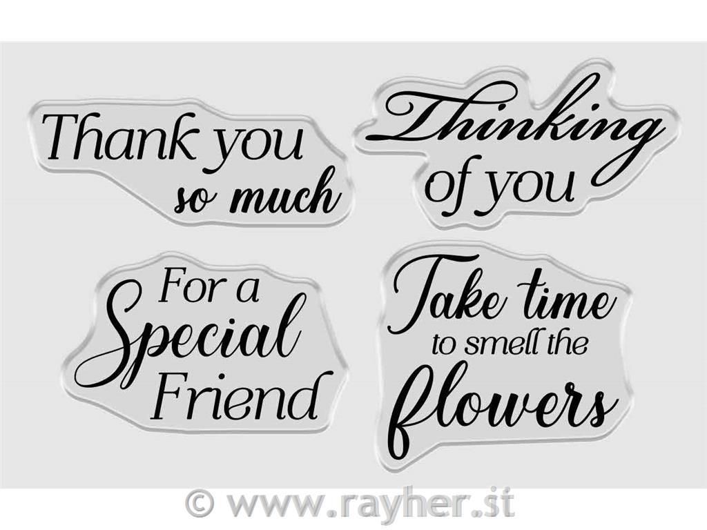 Rezalna šablona & Štampiljke Thinking of You