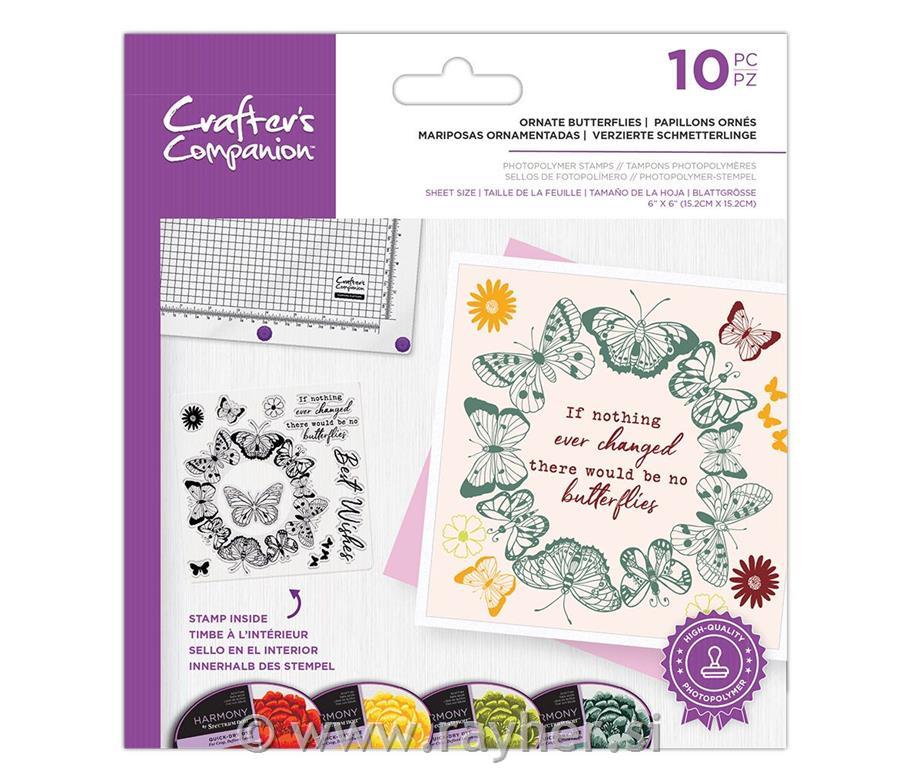 Clear Stamps - Ornate Butterflies,