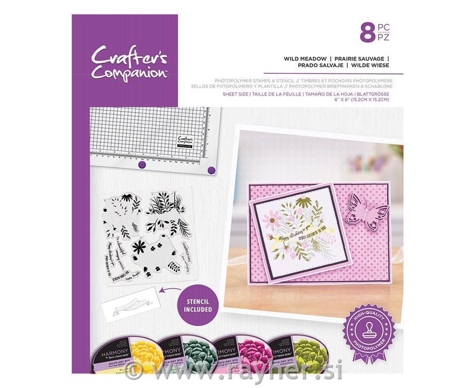 Štampiljke&šablona za papir - Wild meadow