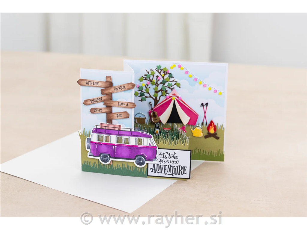 Rezalna šablona & Štampiljka Enjoy the Journey