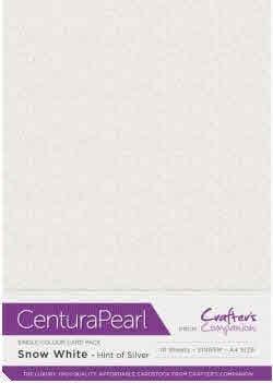 KARTON PERL SNEŽNO BEL A4, 300gsm, SET10