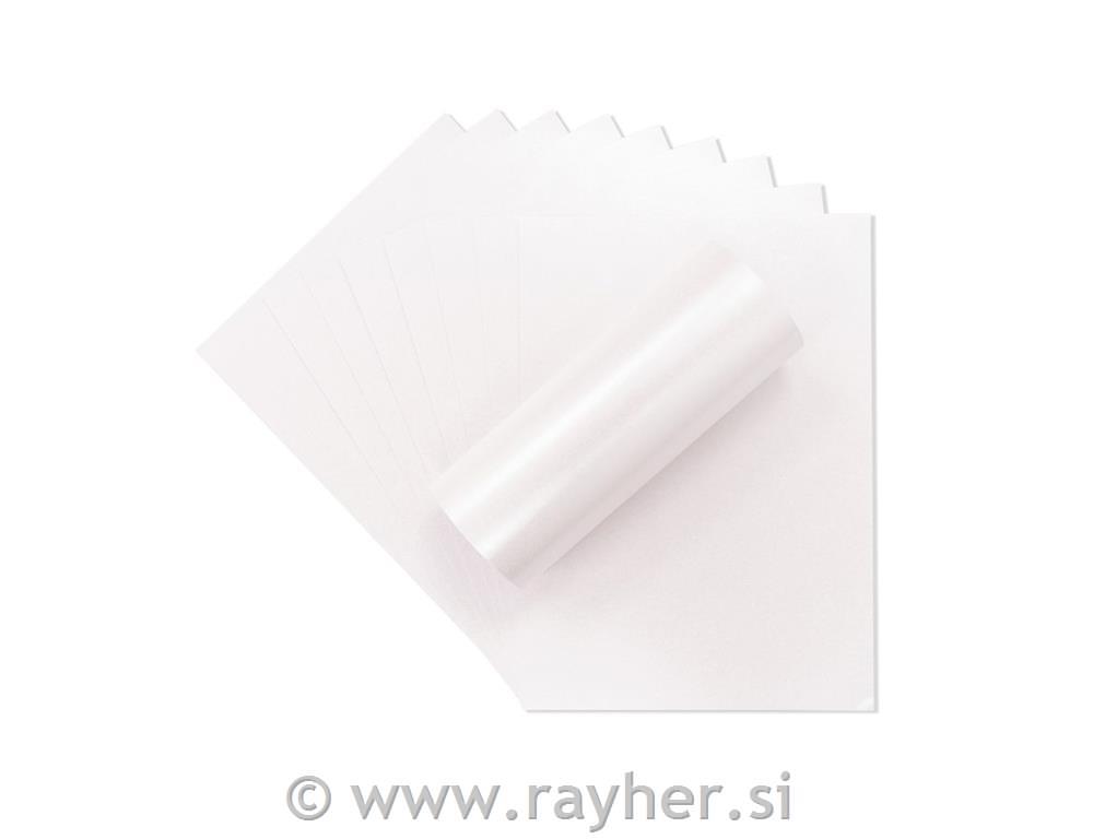 KARTON PERL SNEŽNO BEL A4, 300gsm, SET10