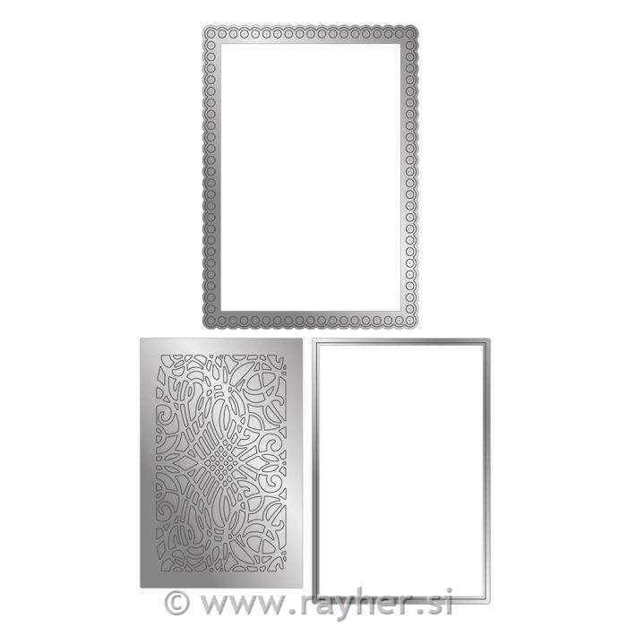 Gemini Deep Border Create-a-Card Die -Baroque Frame