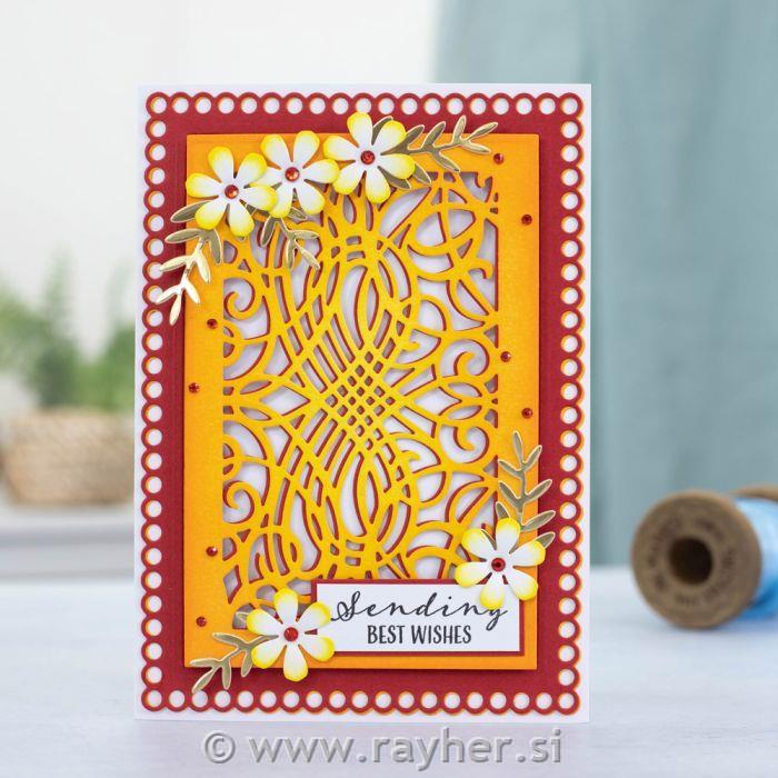 Gemini Deep Border Create-a-Card Die -Baroque Frame