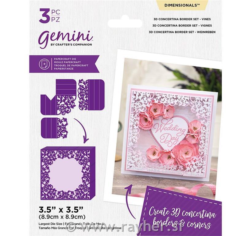 Rezalne šablone 3D Border Set - Vines