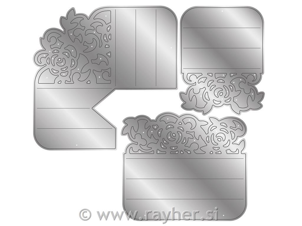 Rezalne šablone 3D Border Set - Vines