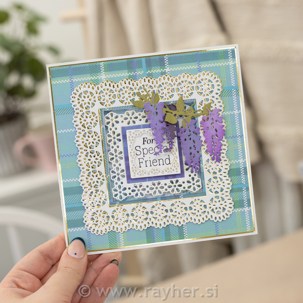 Rezalne šablone Nesting Die - Floral Lace Frames