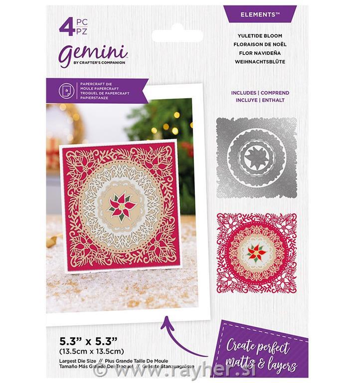 Gemini - Metal Die - Elements -Yuletide Blooms