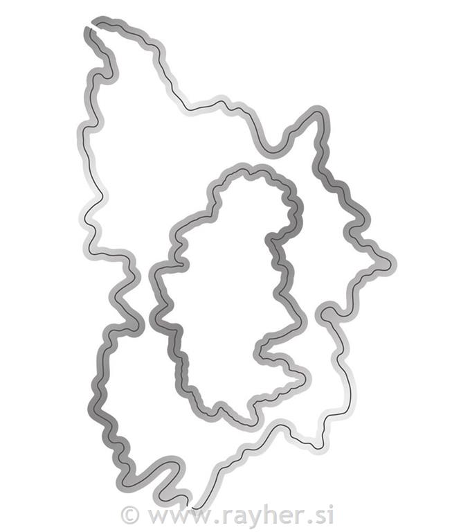 Rezalne šablone in štampiljke - Festive Poinsettia