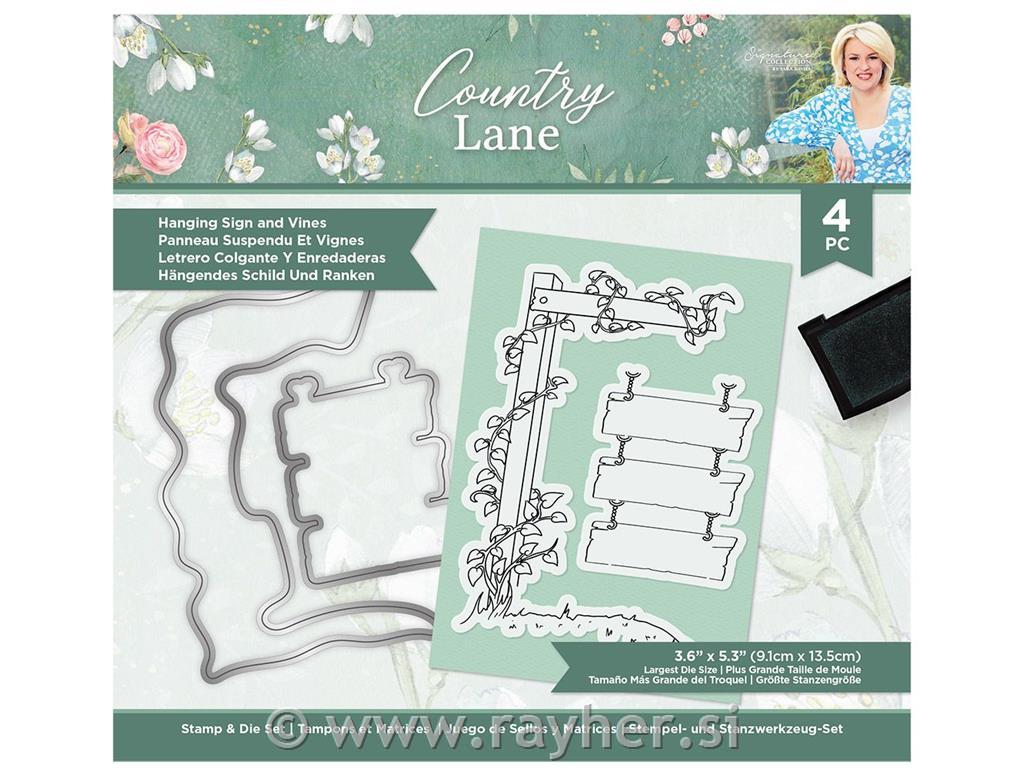 Rezalne šablone in Štampiljke Hanging Sign and Vines