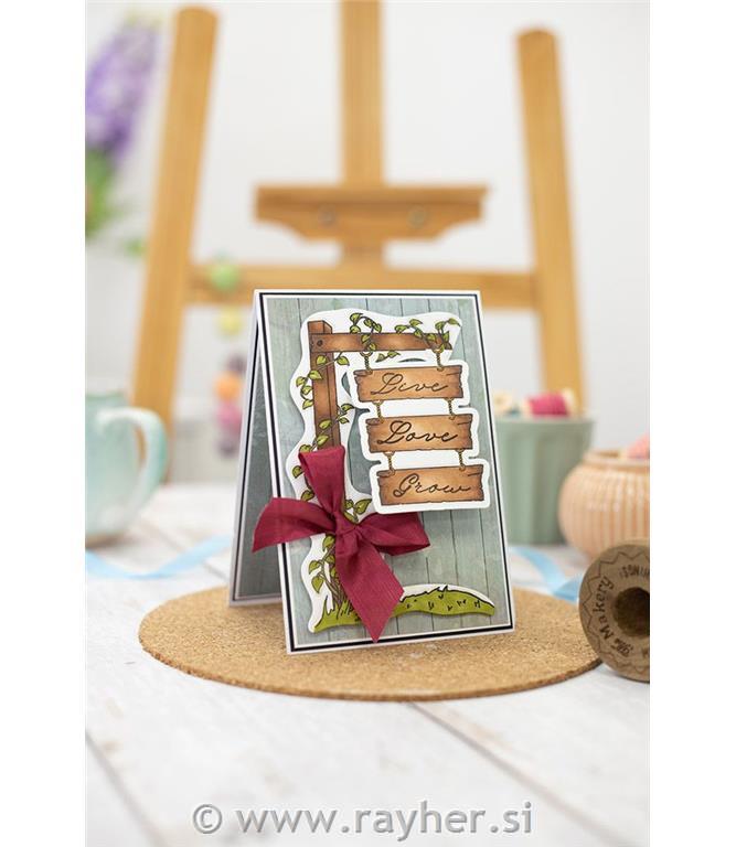 Rezalne šablone in Štampiljke Hanging Sign and Vines