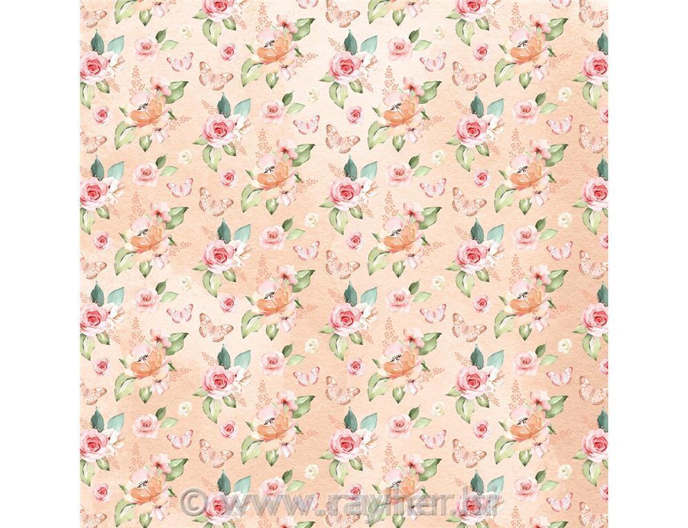 Paper pad Caring Thoughts Vellum 30x30cm