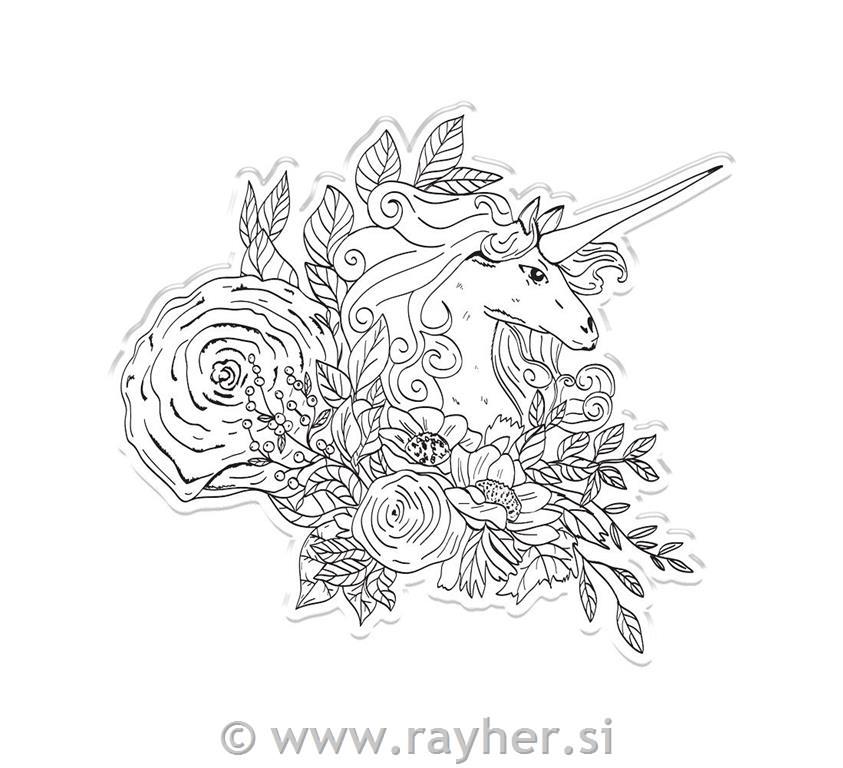 Rezalna šablona & Štampiljka Decorative Unicorn