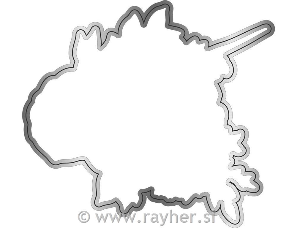 Rezalna šablona & Štampiljka Decorative Unicorn