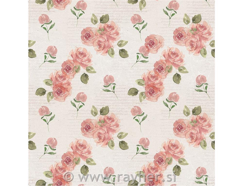 Paper pad Rose Garden Vallium, 30x30cm