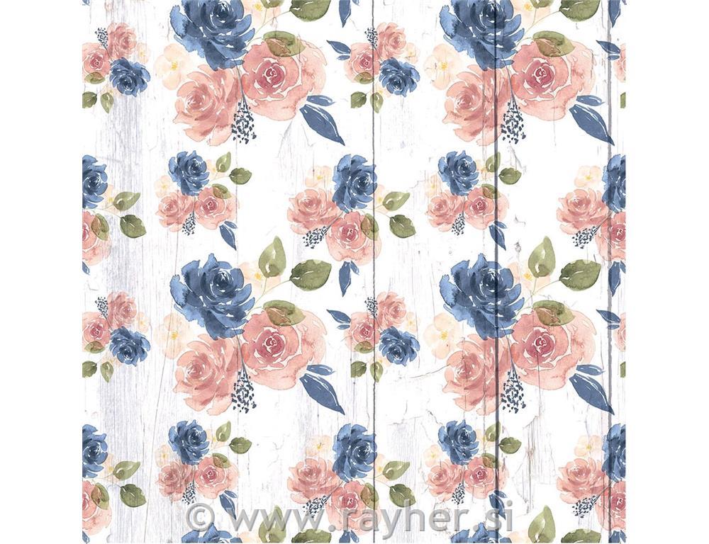 Paper pad Rose Garden Vallium, 30x30cm