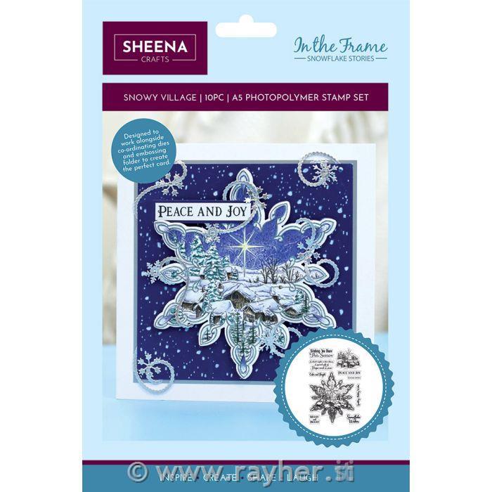 Štampiljke Snowy Village, set 10