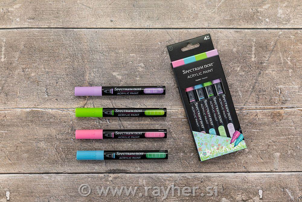 Flomastri Acrylic Paint Marker Pastel, set 4