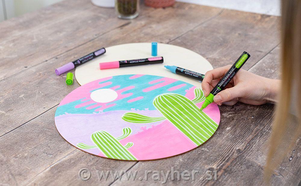 Flomastri Acrylic Paint Marker Pastel, set 4